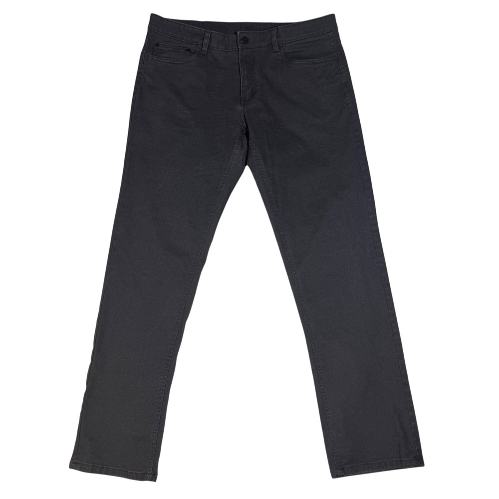 English Laundry Mens Straight Leg 5-Pocket Stretch Pants Charcoal Grey 36x34